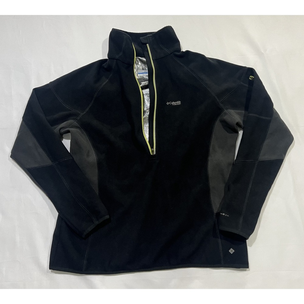 Columbia Titanium Fleece Sweatshirt Womens XL Black Thermal Omni Heat Pullover